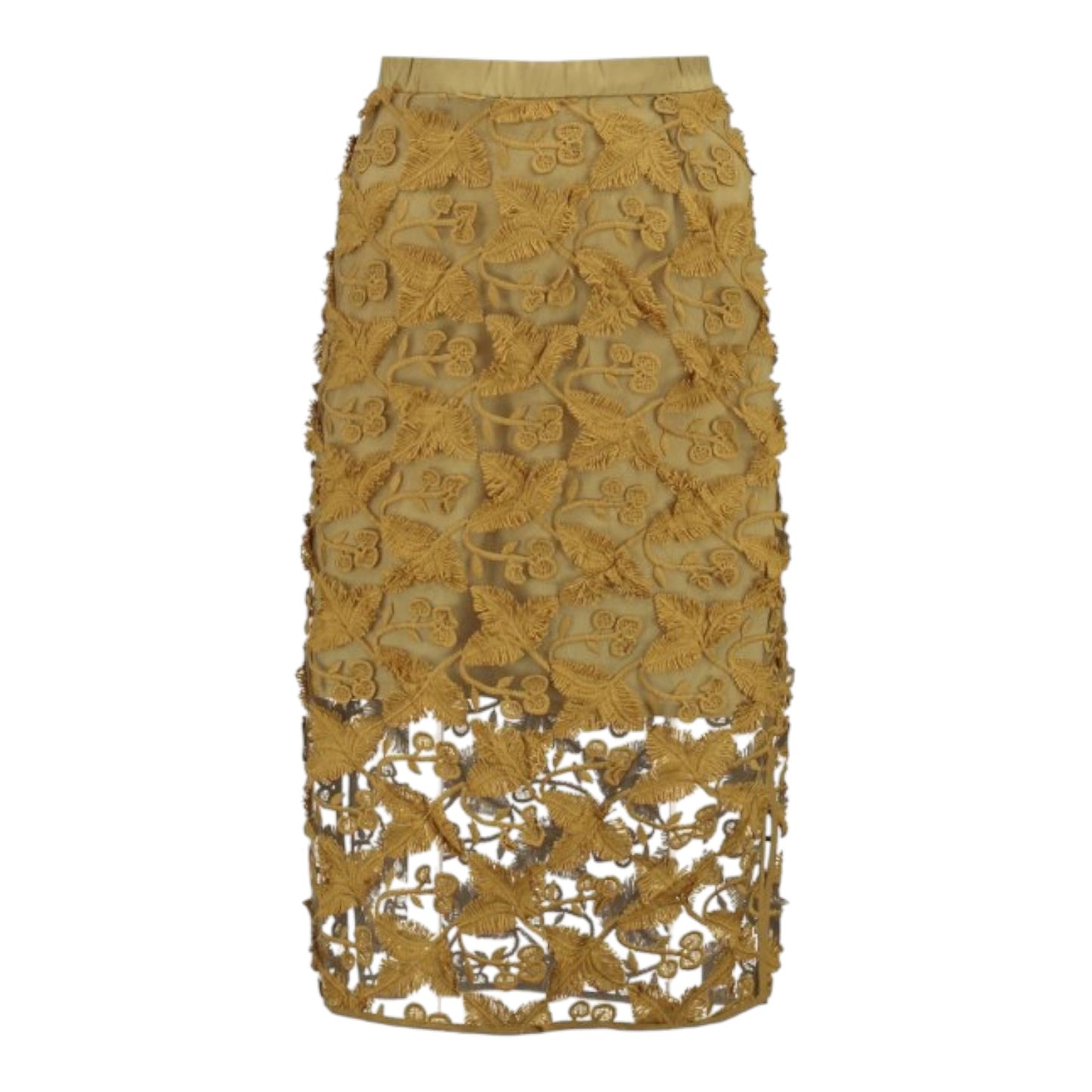 Baum und Pferdgarten Mustard Lace Skirt - 10