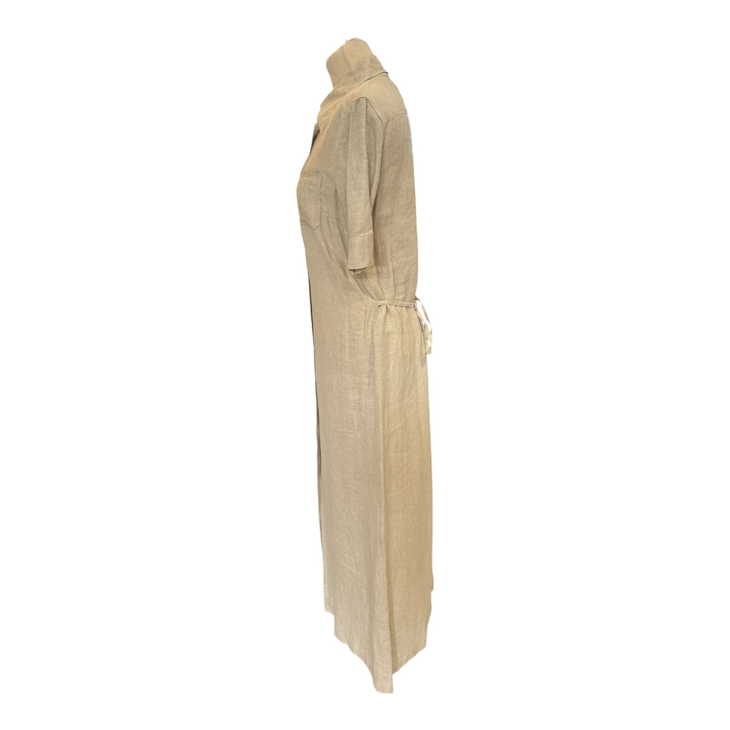 Marella Beige Linen Dress - 10