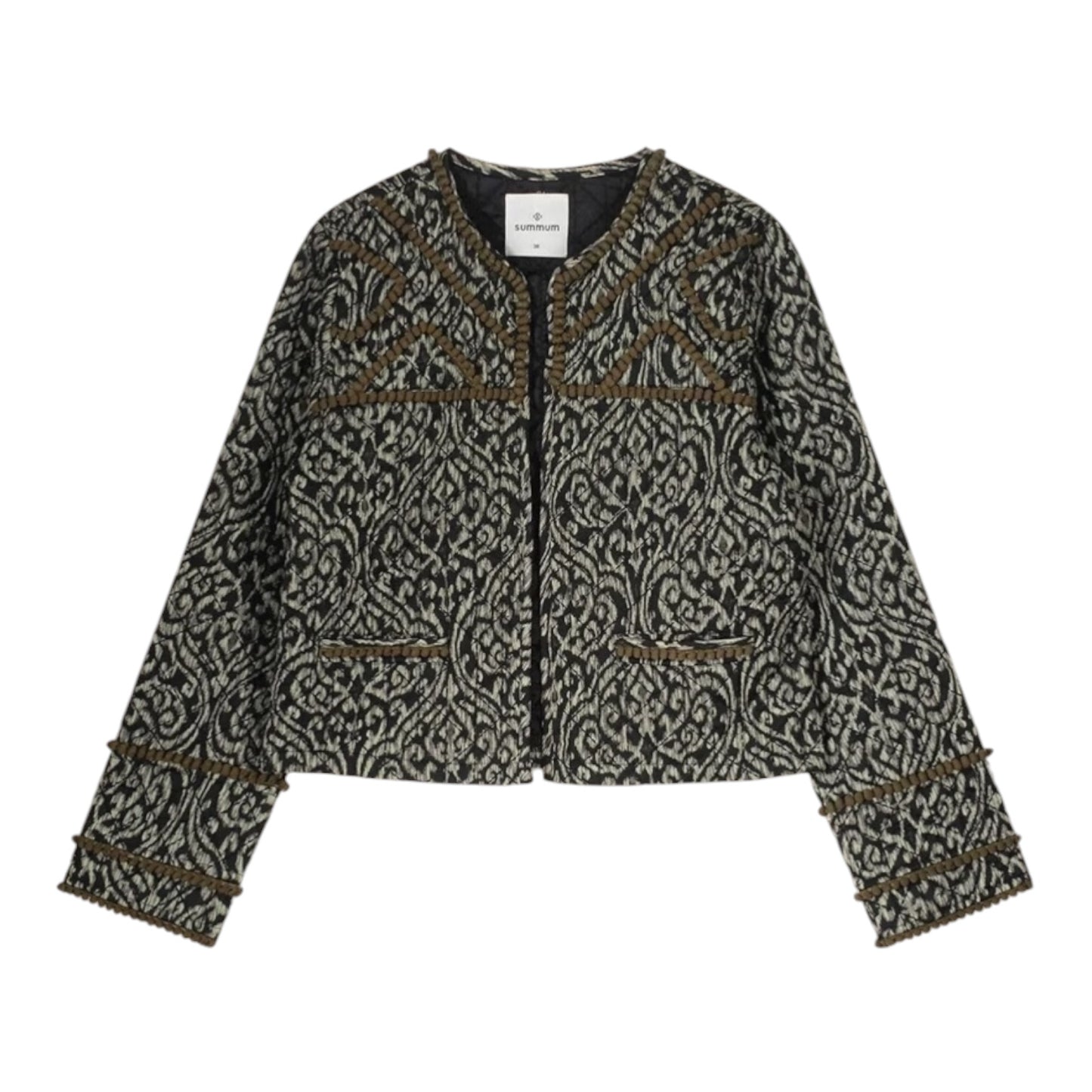 Summum Lightly Quilted Print Jacket - 12