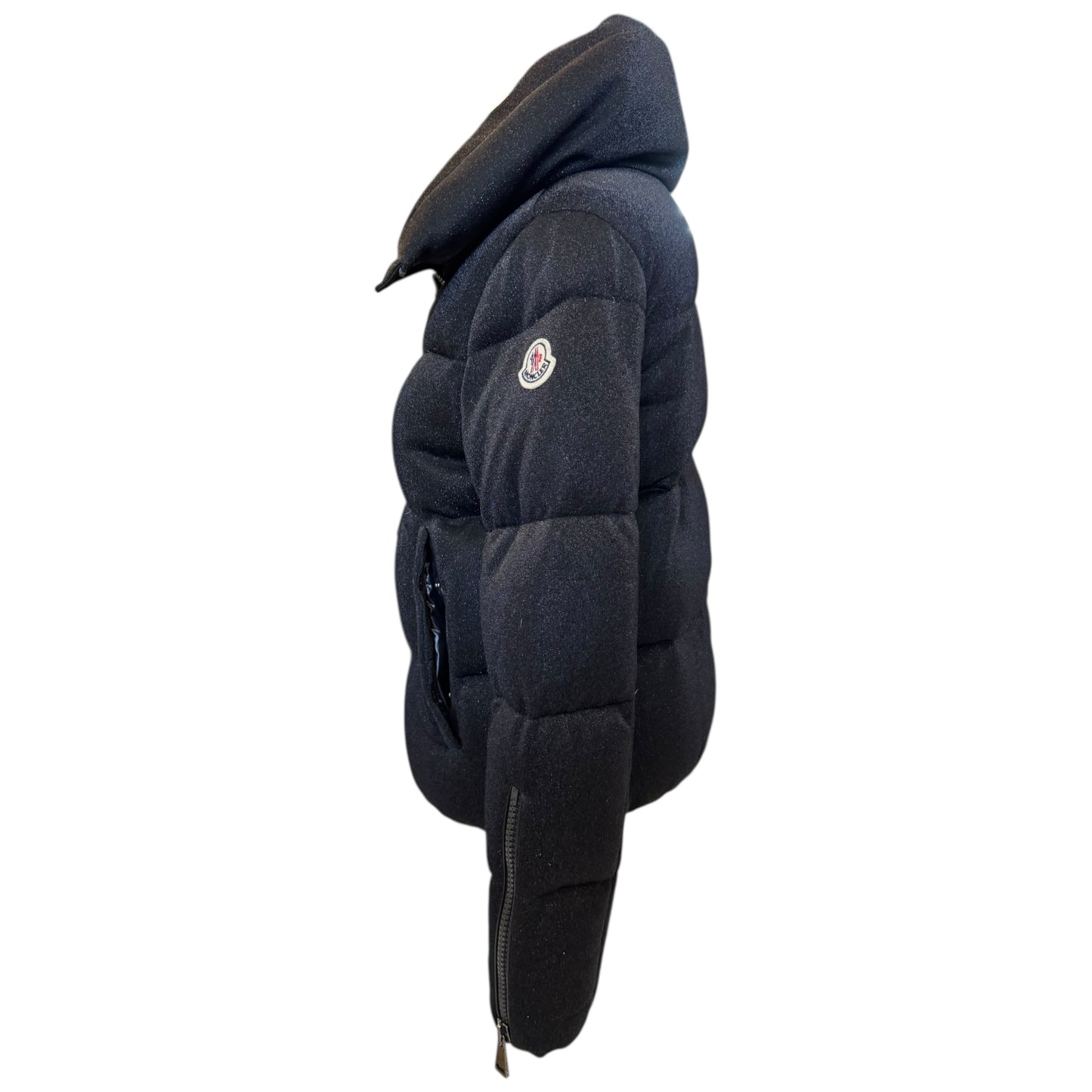 Moncler Bandama Black Glitter Puffer Jacket - 8