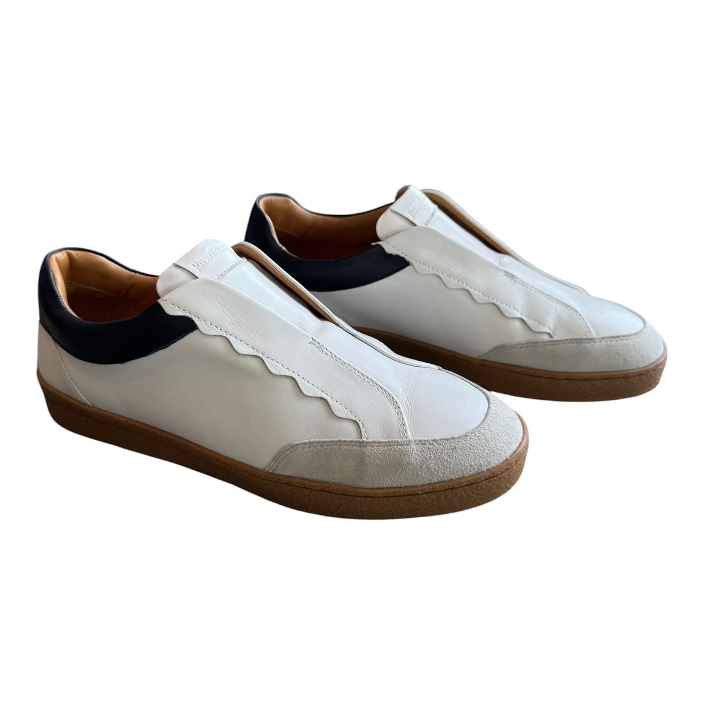 Russell & Bromley Roll Up Scallop Laceless Trainer - 39/6
