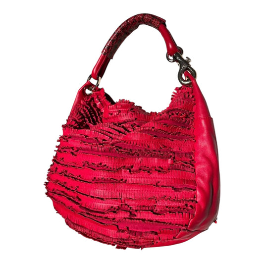 Jimmy Choo Red Leather Shoulder Bag