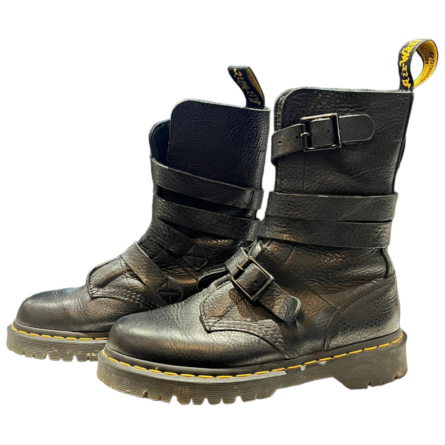 Dr Martens Black Biker Boots