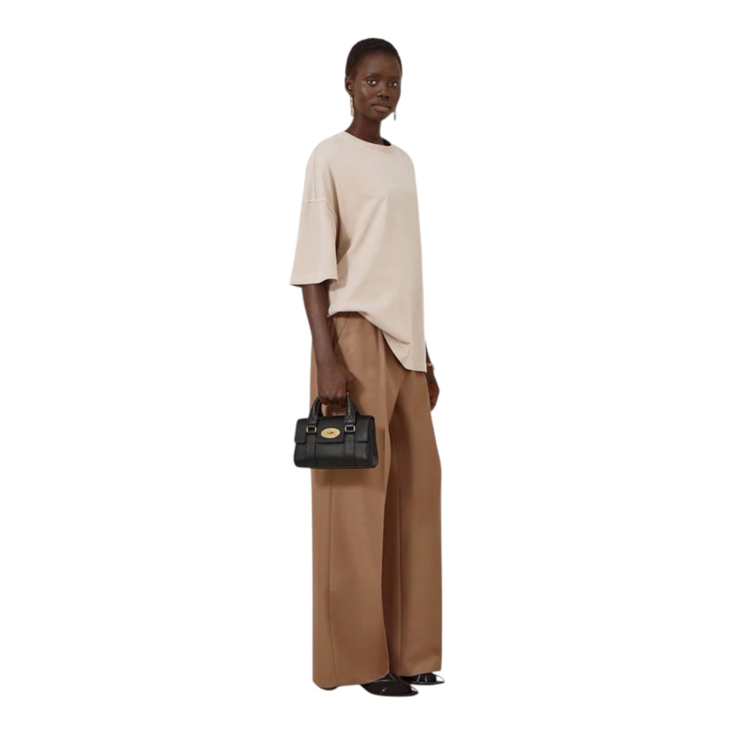 Mulberry Mini Bayswater Black Small Classic Grain
