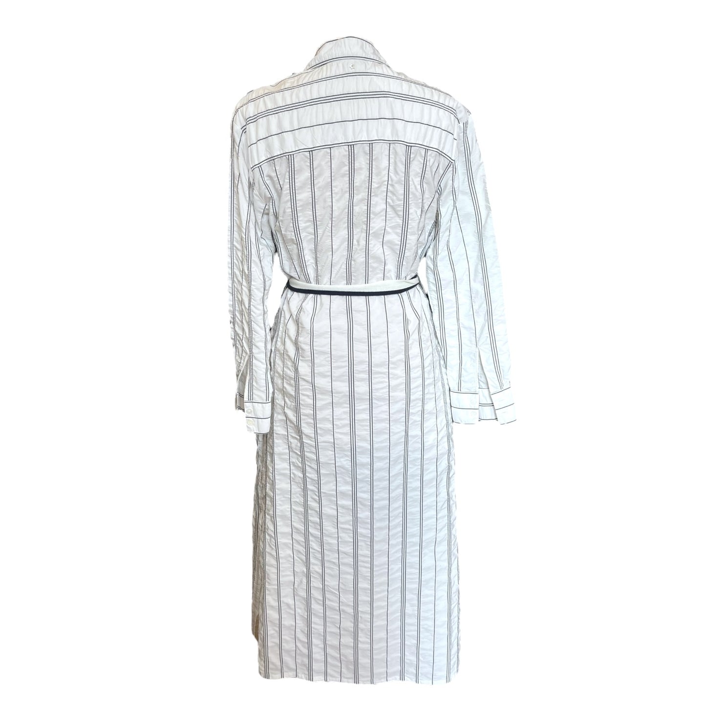 Lorenza Antoniazzi White and Navy Shirt Dress - 10