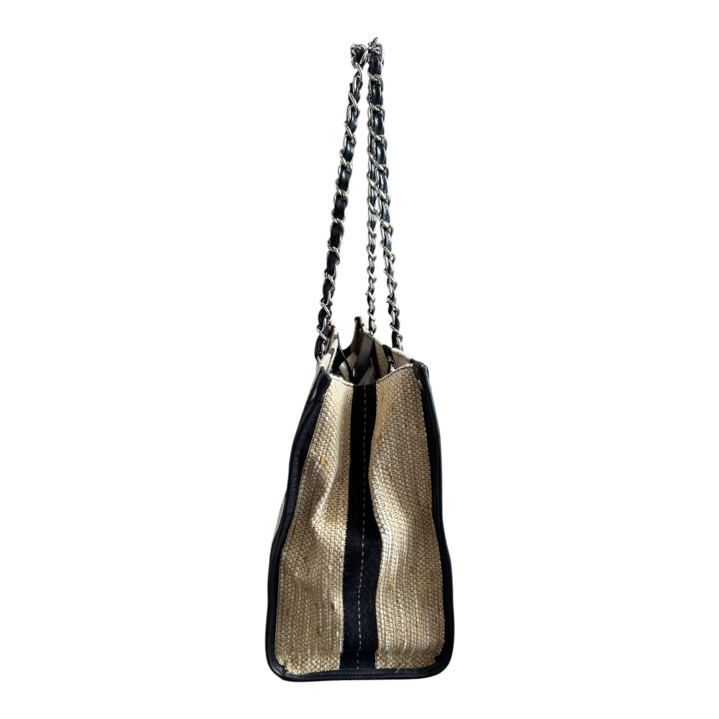 Riani Raffia Chain Strap Tote Bag