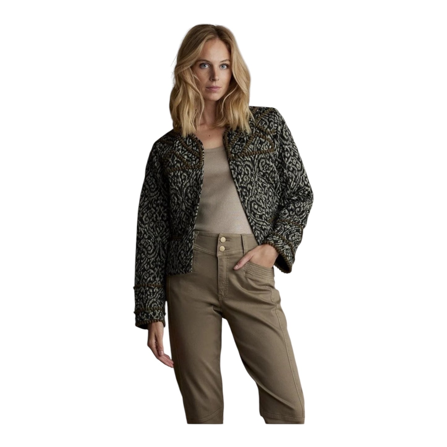 Summum Lightly Quilted Print Jacket - 12