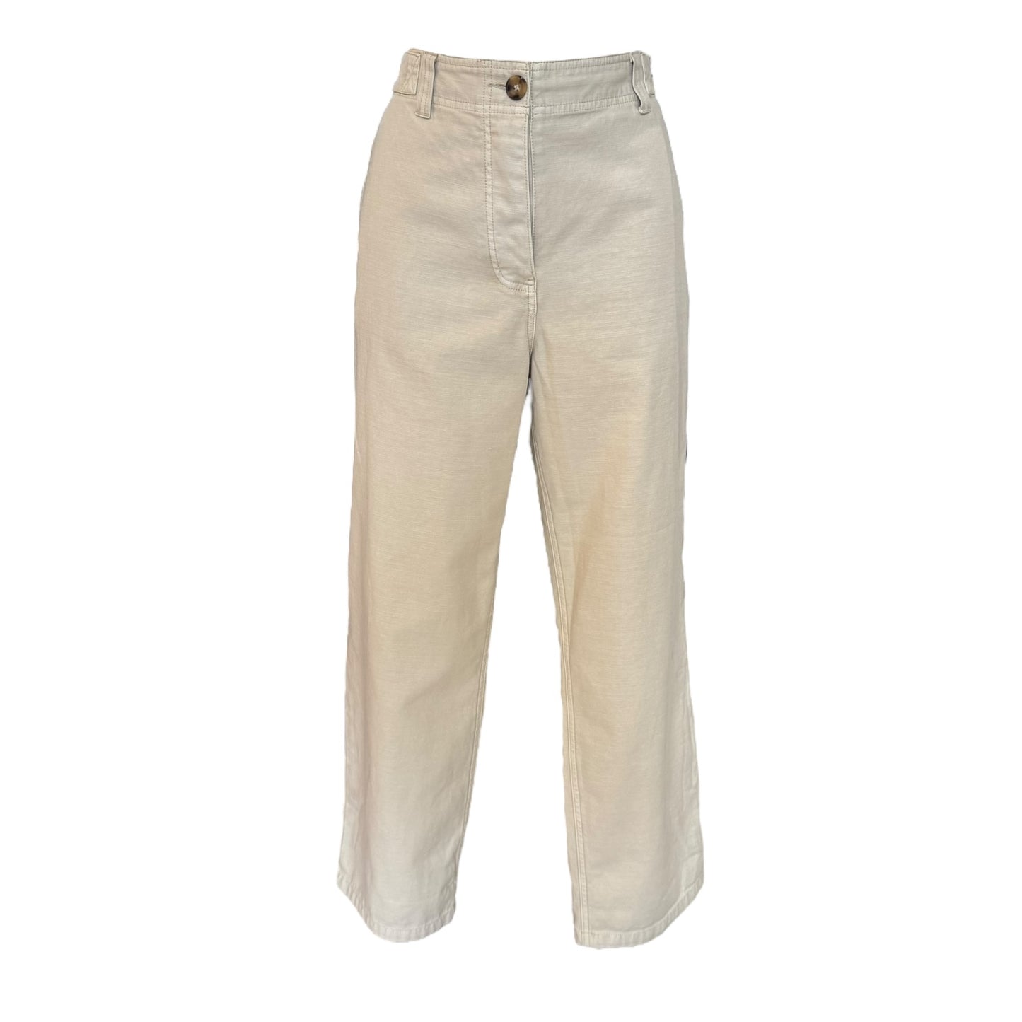 Hush Light Neutral Cotton Trousers - 12 - NEW