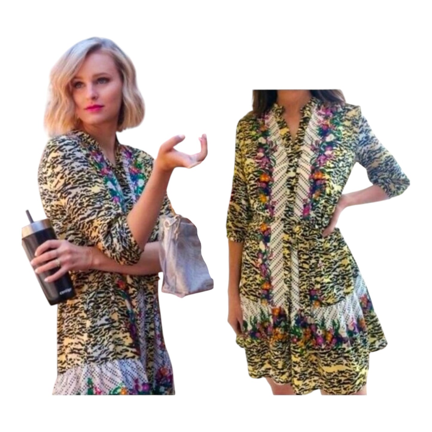 Saloni Tyra Silk Dress - 8/10