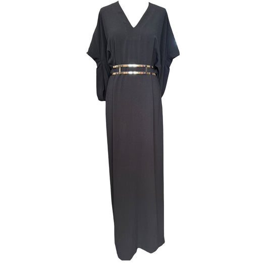 Rick Owens Black Dress with Gold Belt - 10/12