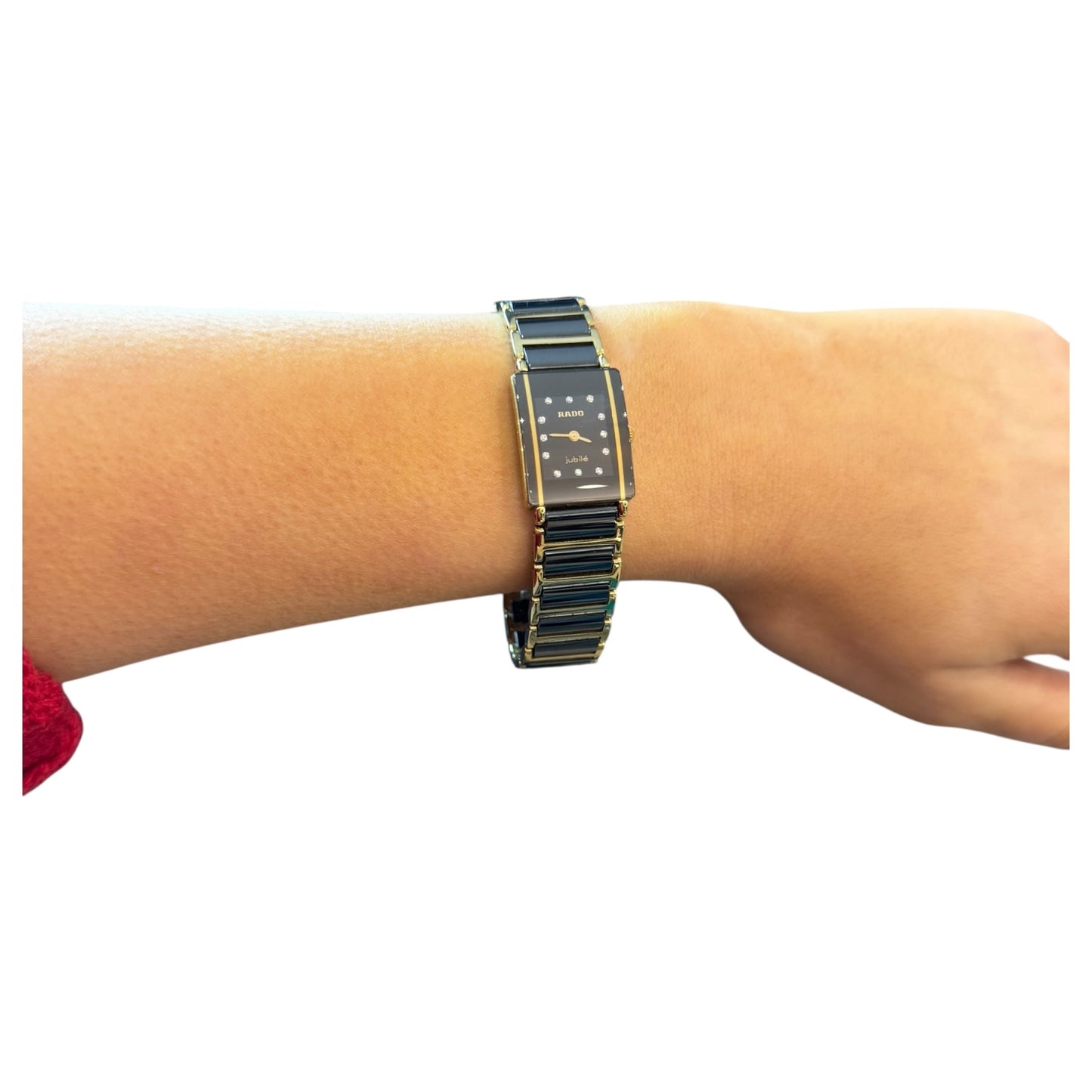 Rado Black and Gold Diastar Ceramic Watch