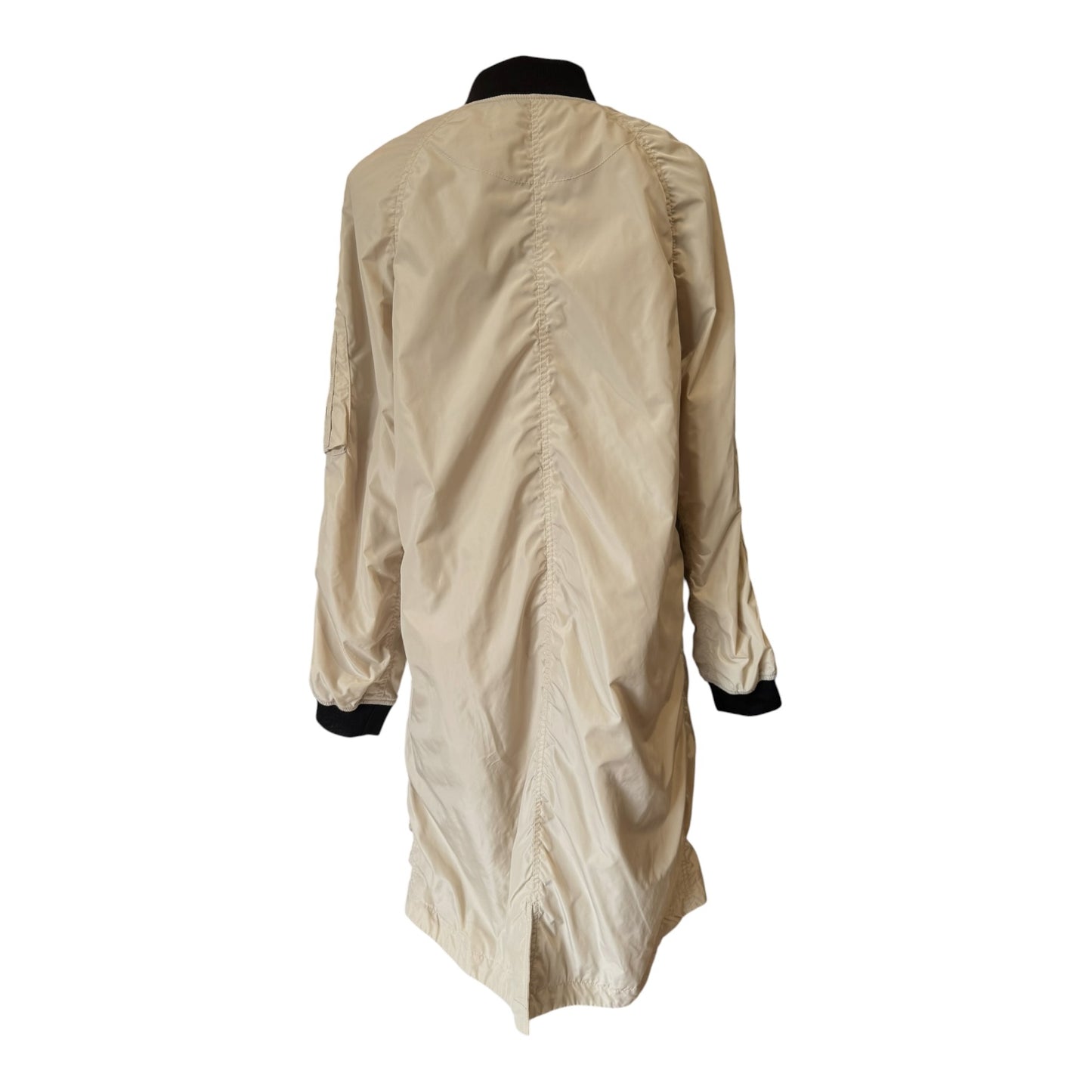 Beaumont Beige and Black Ali Bomber Coat - 10