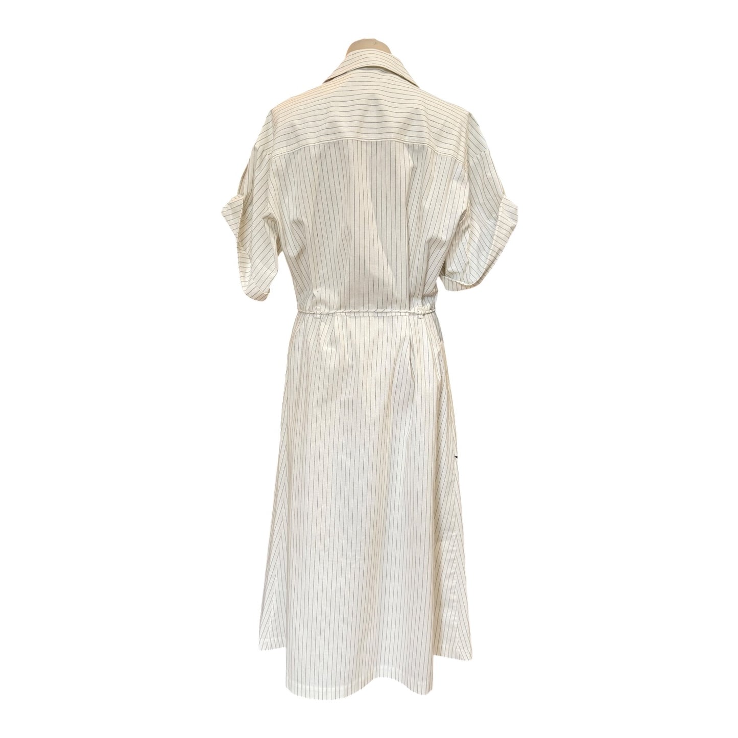 Stine Goya Striped Printed Cotton Midi Shirt Dress - 12