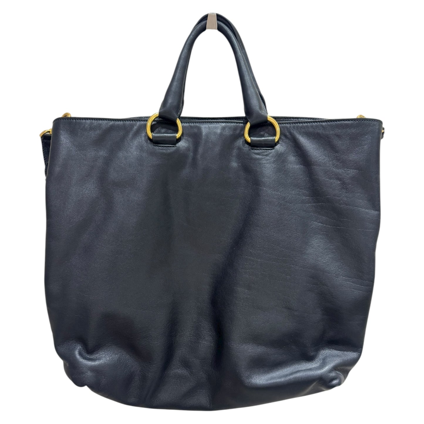 Prada Black Vitello Daino Tote