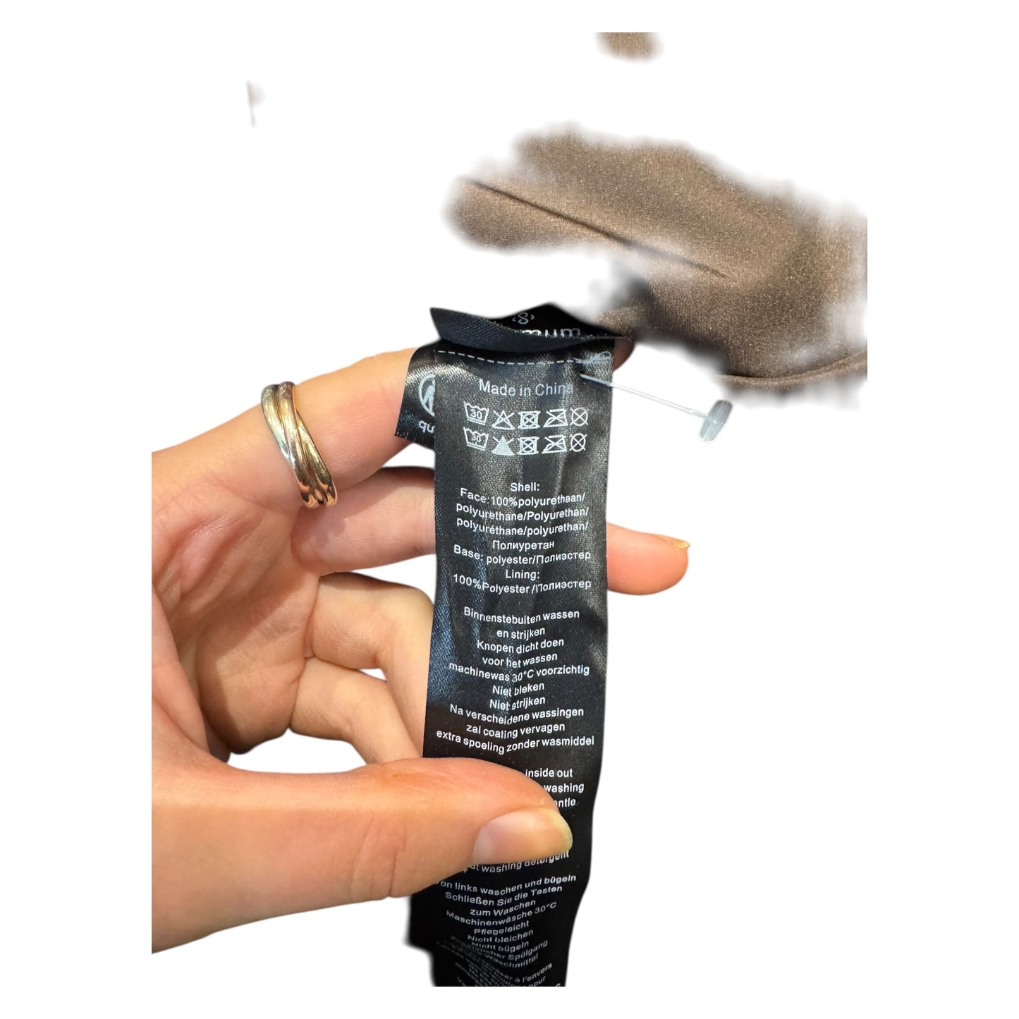 Summum Chocolate Brown Patent Jacket - 16