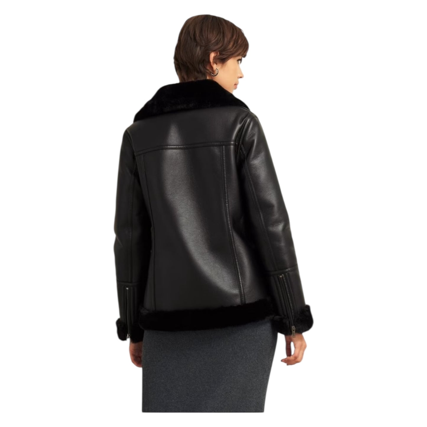 Hobbs Black Ali Biker Jacket - 10