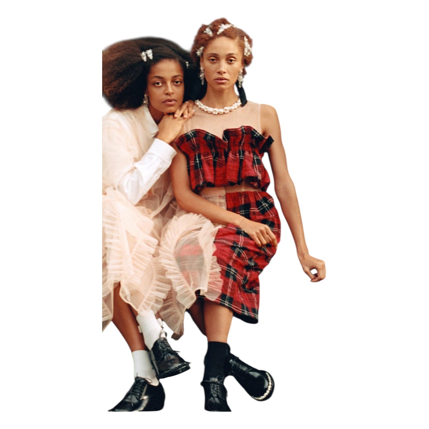 Simone Rocha X H&M Tartan Mesh Dress - 10/12