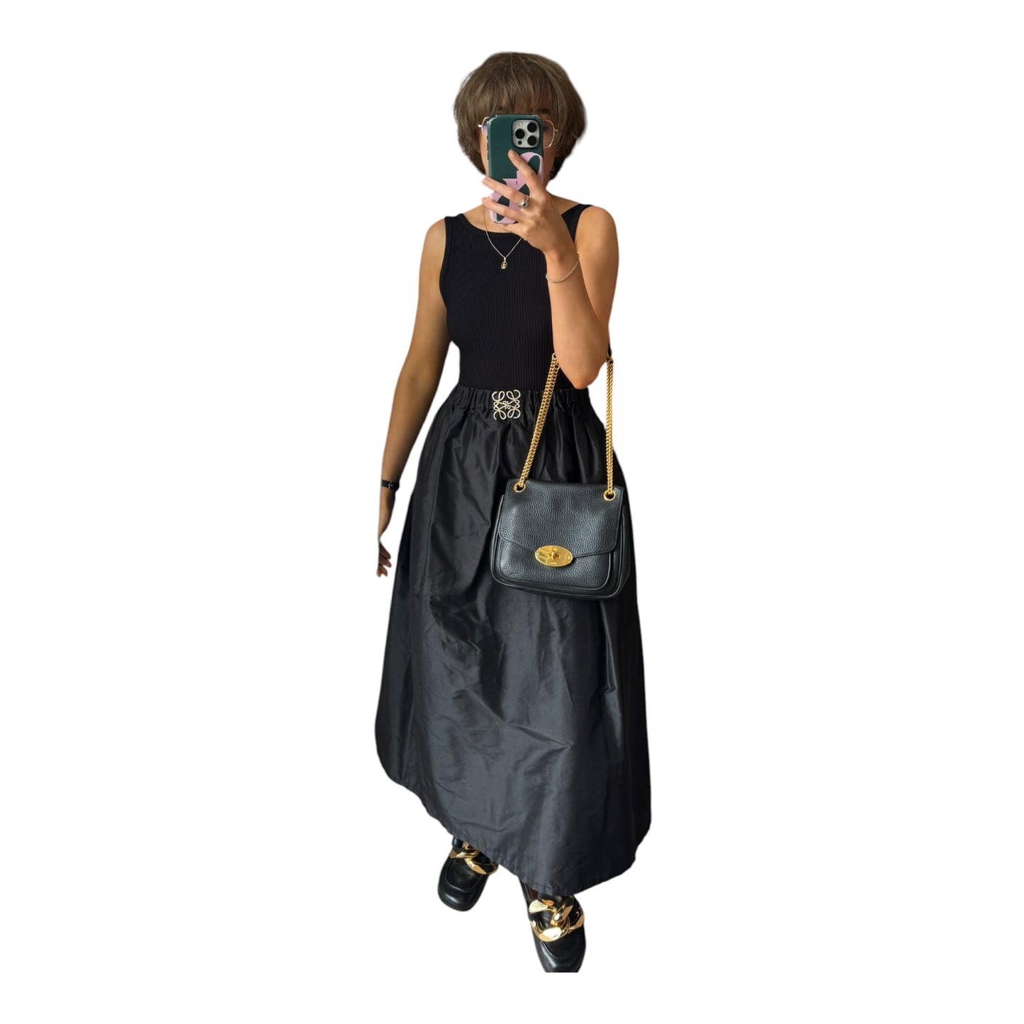 Mulberry Darley Bag with Gold Chain