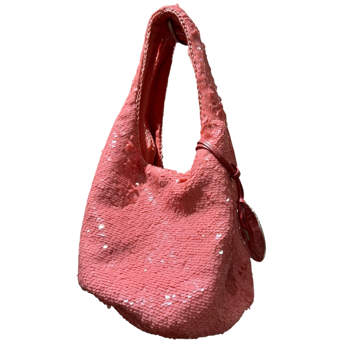 JW Anderson Pink Mini Sequined Tote Bag