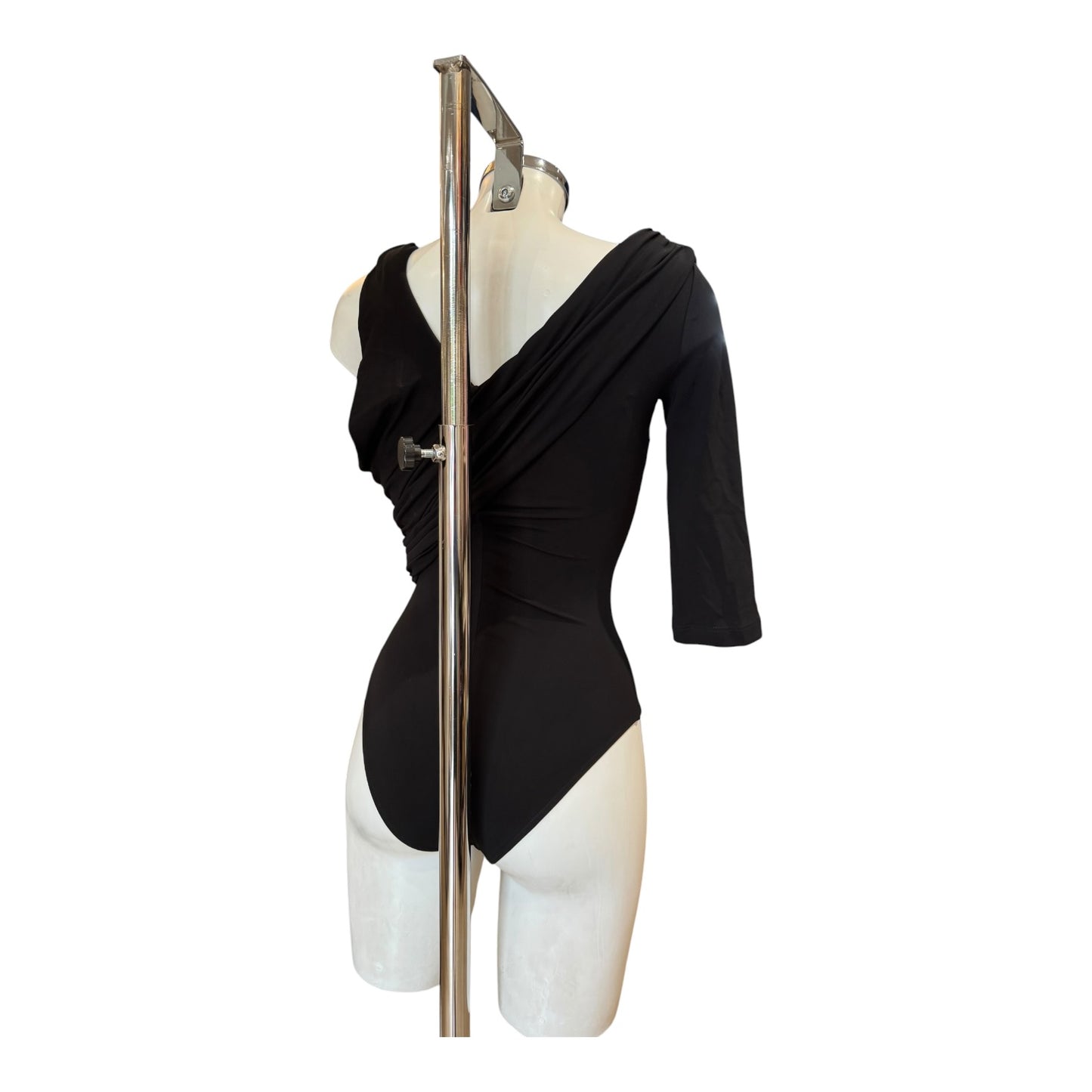 Alexander McQueen Black Crêpe Jersey Bodysuit - 8/10 - NEW