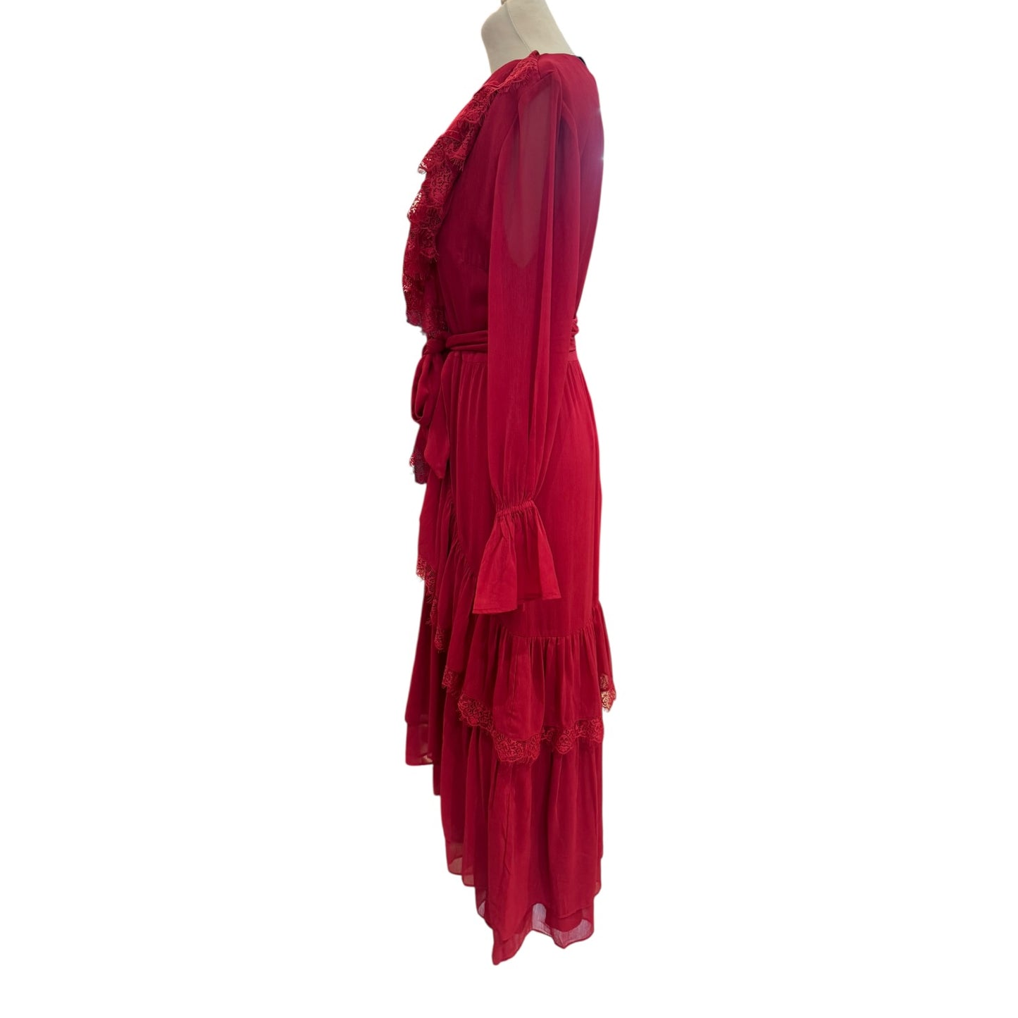 Uterque Red Lace Dress - 14