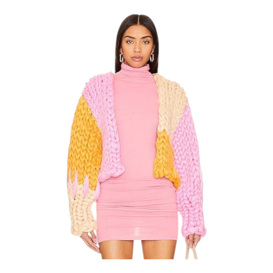 Hope MacAulay Athena Colossal Knit Jacket in Cotton Candy