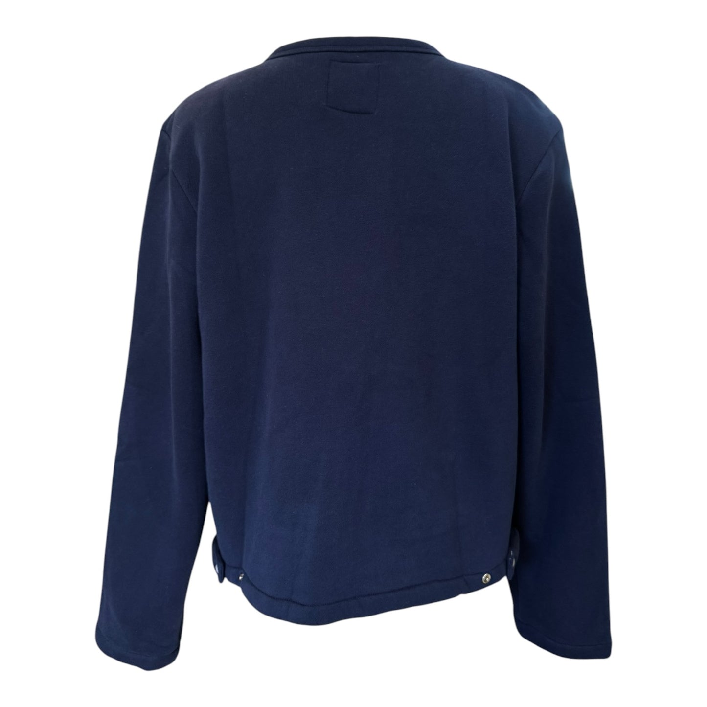 Agnes B Navy Le Classique Snap Cardigan - 14/16