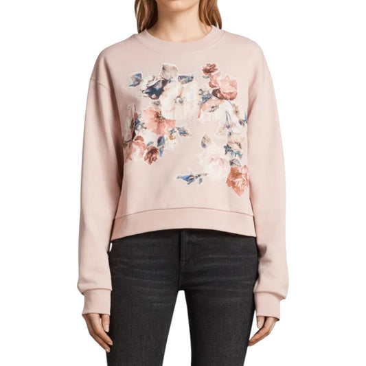 All Saints Pink Floral Sweater - 6/8