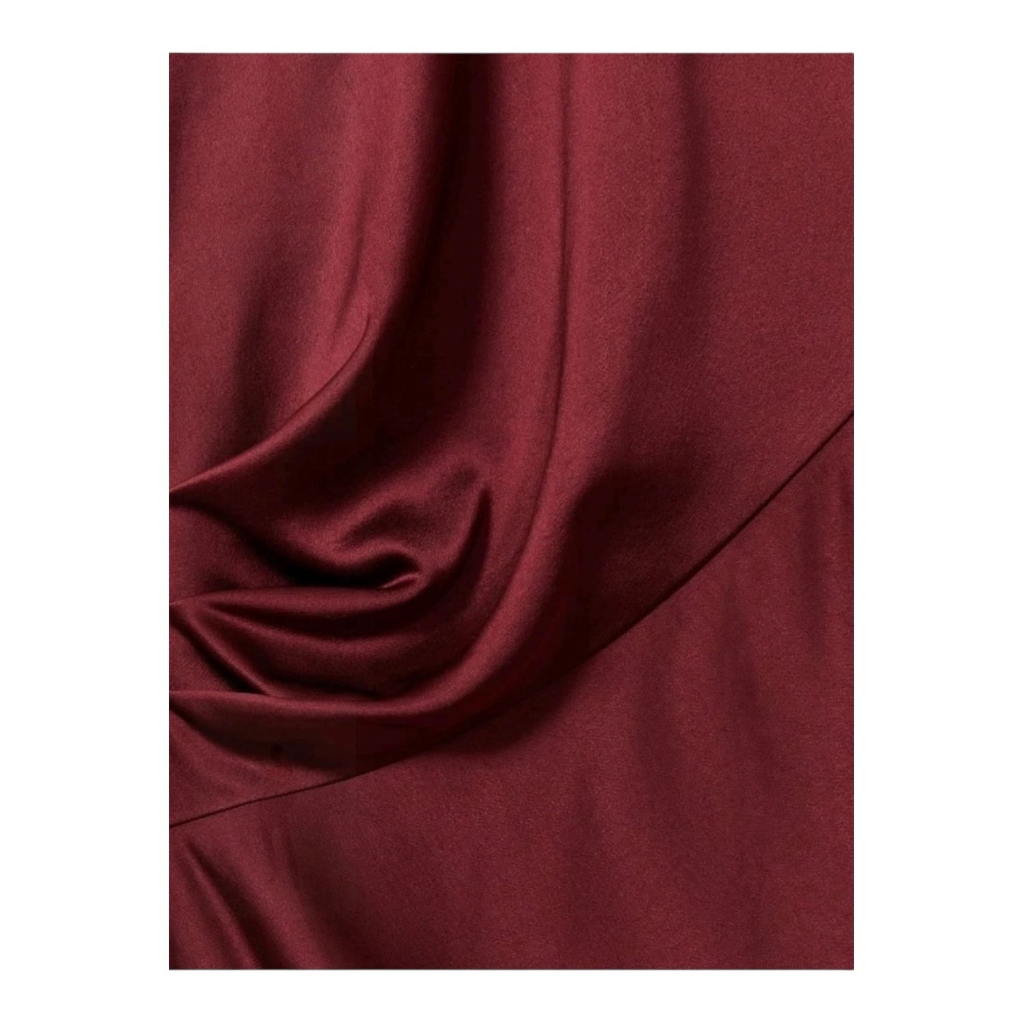 Reiss Burgundy Satin Midi Dress - 12 - NEW
