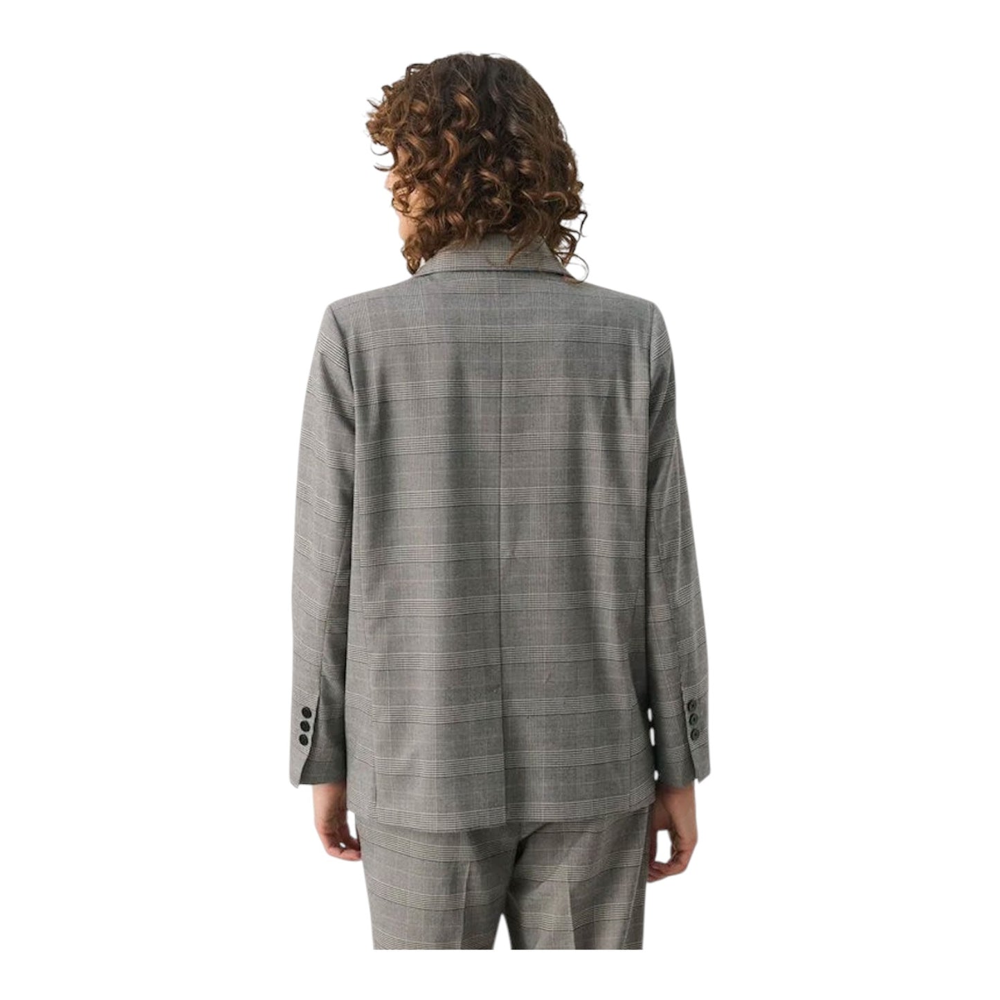 Part Two Grey Check Blazer - 10