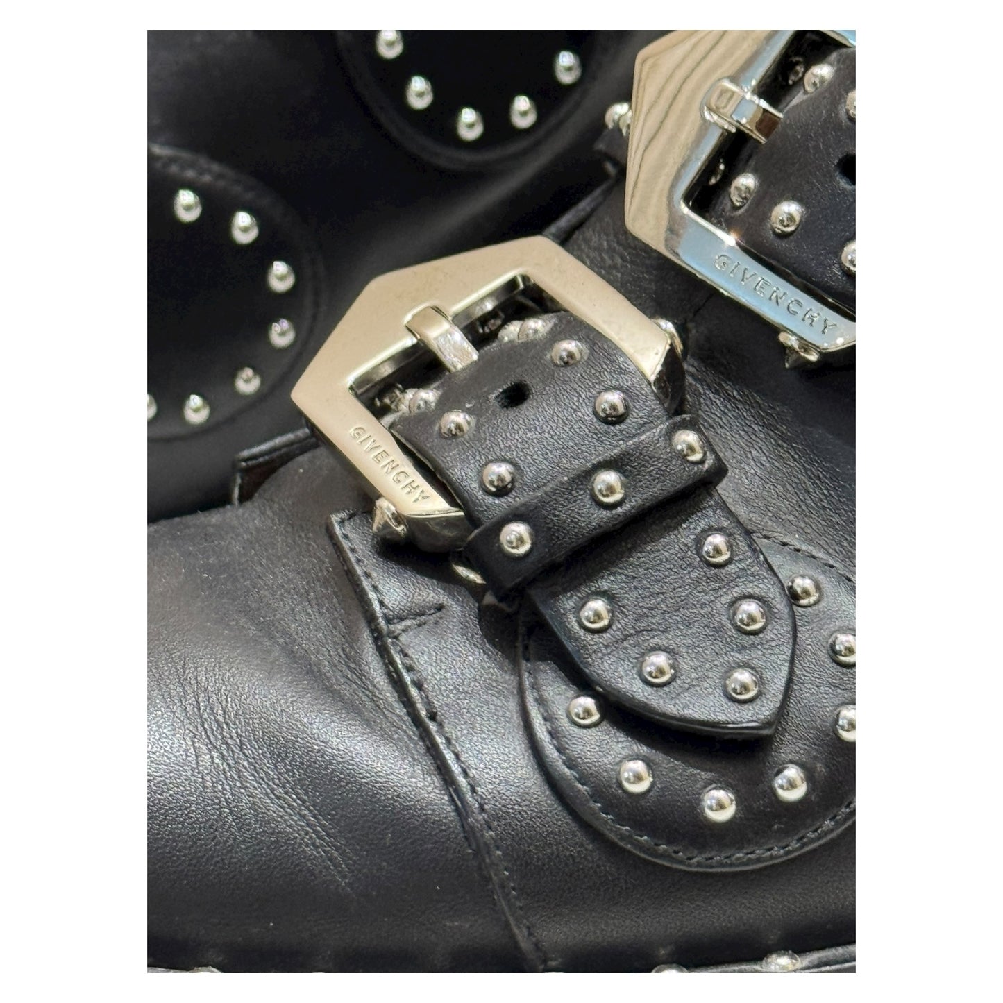 Givenchy Elegant Studded Leather Ankle Boots - 36/3