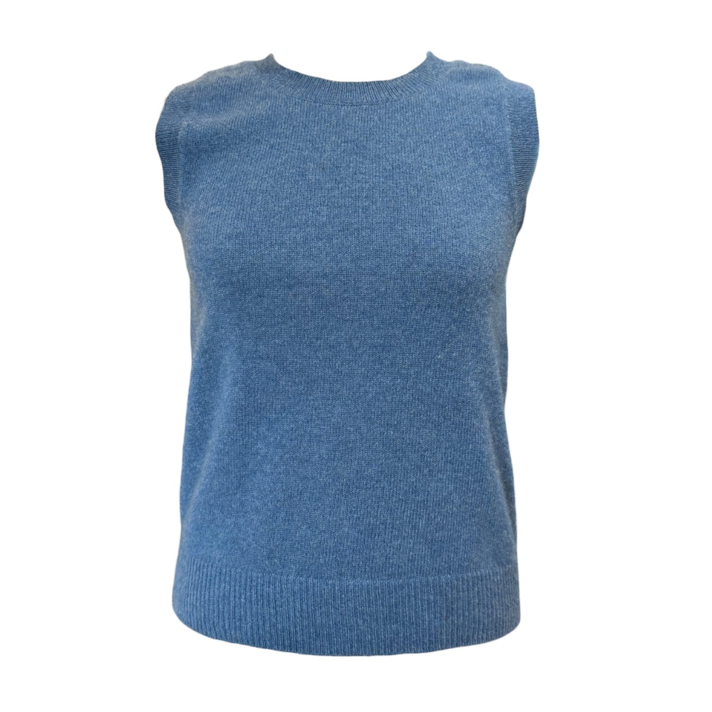 Brora Mid Blue Cashmere Tank - 8