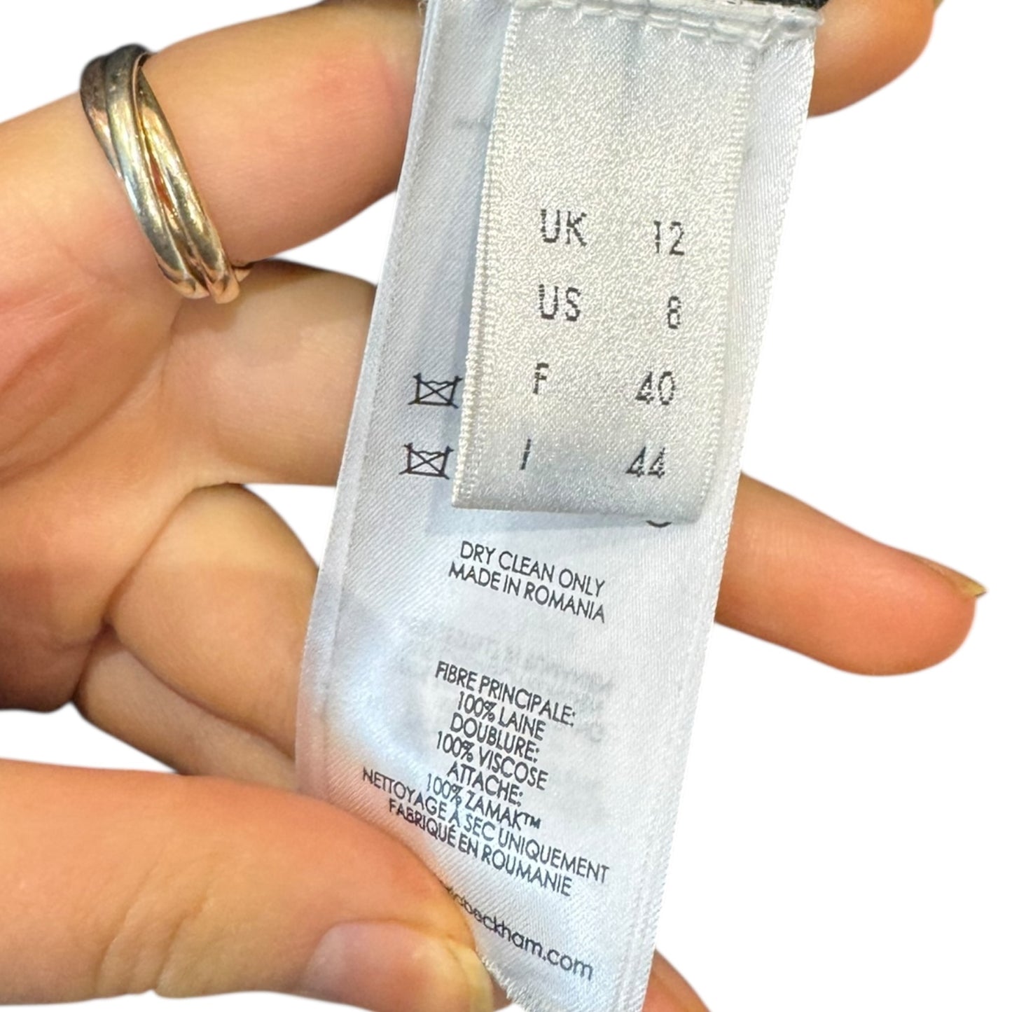 Victoria Beckham Black Wool Coat - 12