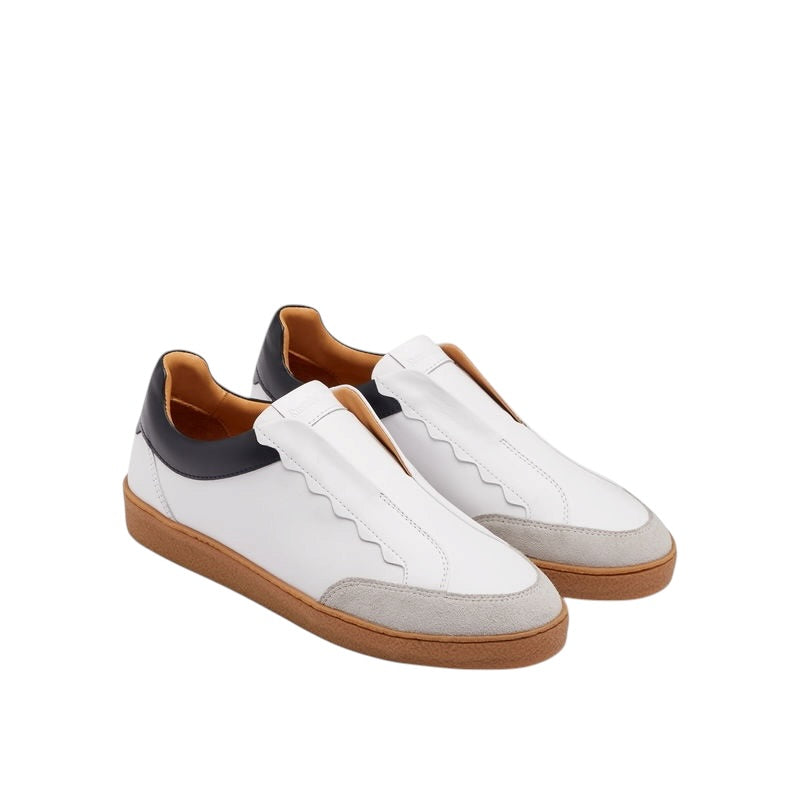 Russell & Bromley Roll Up Scallop Laceless Trainer - 39/6