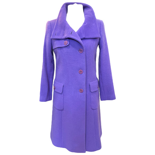 Paul Costelloe Purple Wool Coat