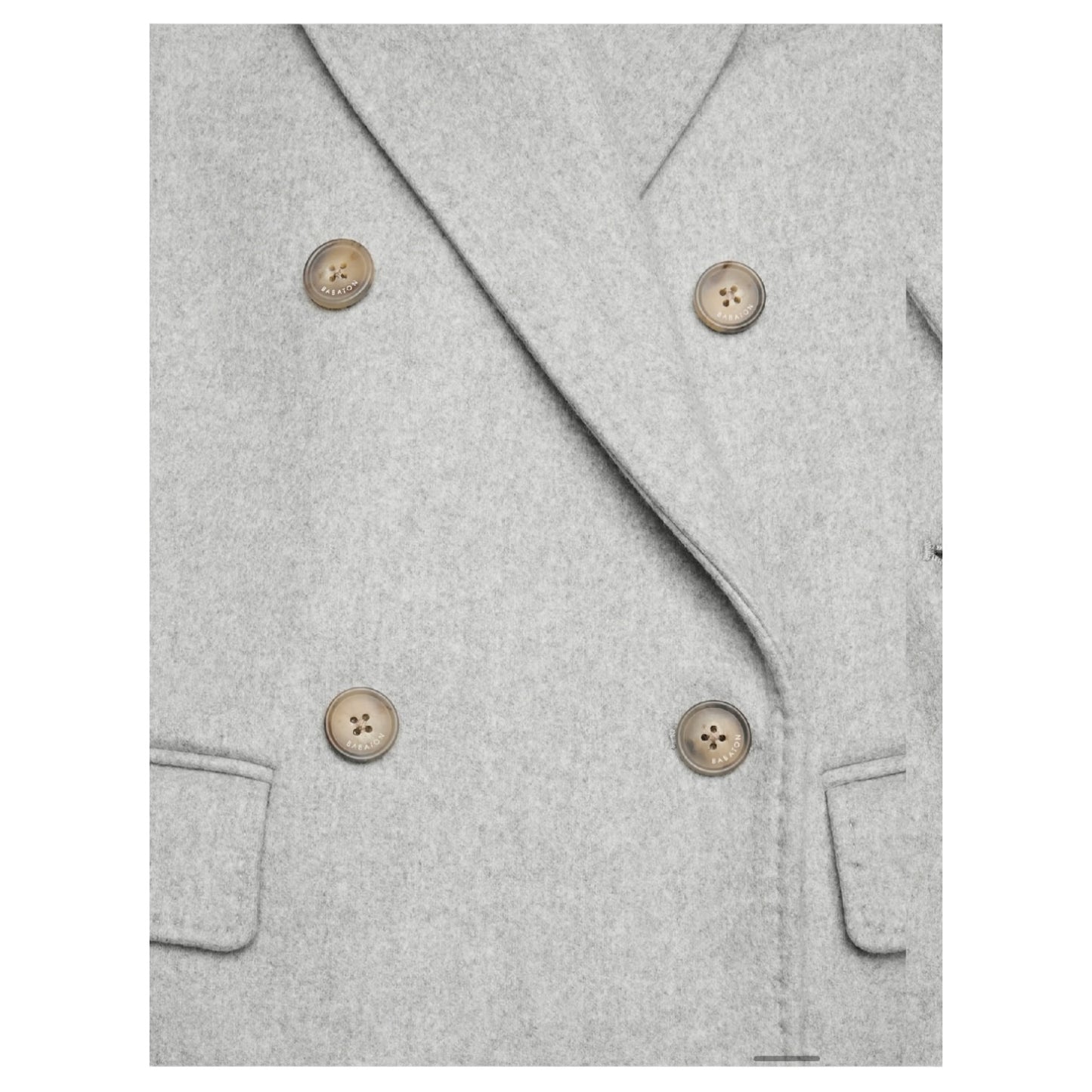 Aritzia Babaton The Constant Virgin Wool and Cashmere Long Coat in Heather Grey - 10/12