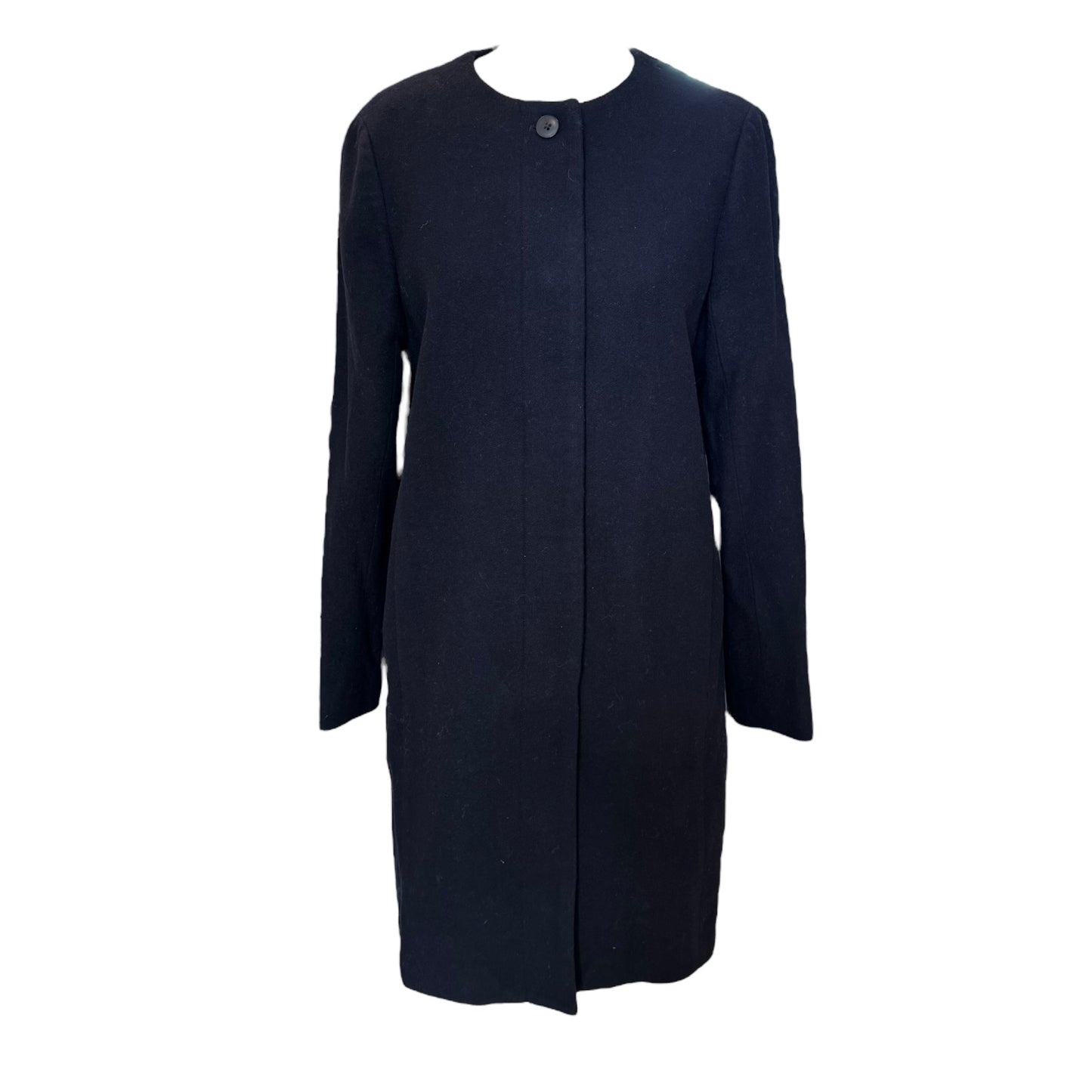 Muji Navy Wool Coat - 12 - NEW