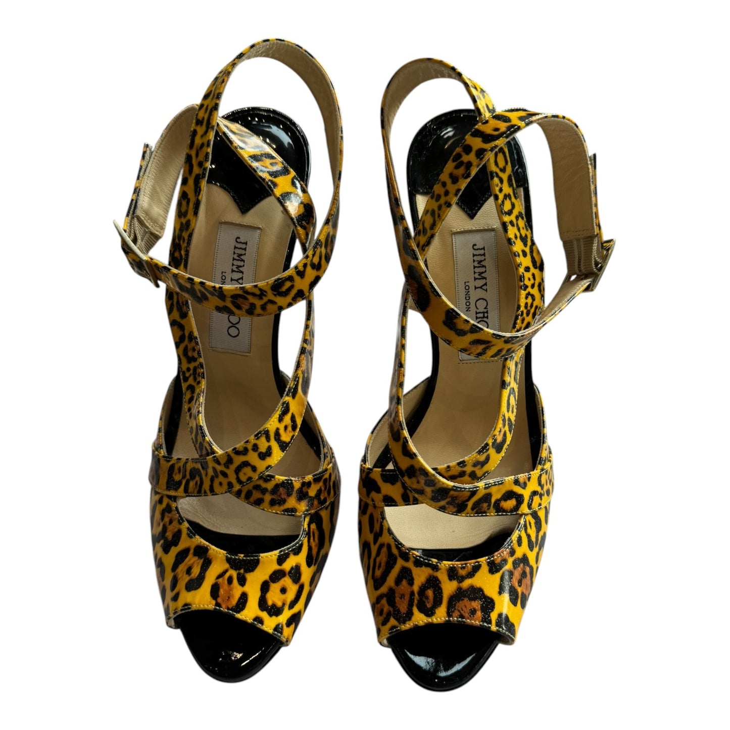 Jimmy Choo Multicolour Patent Leopard Heels - 39.5 / 6.5