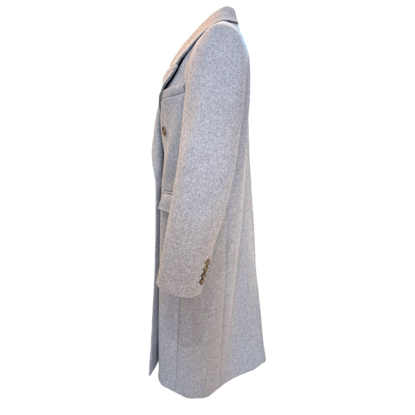 Aritzia Babaton The Constant Virgin Wool and Cashmere Long Coat in Heather Grey - 10/12
