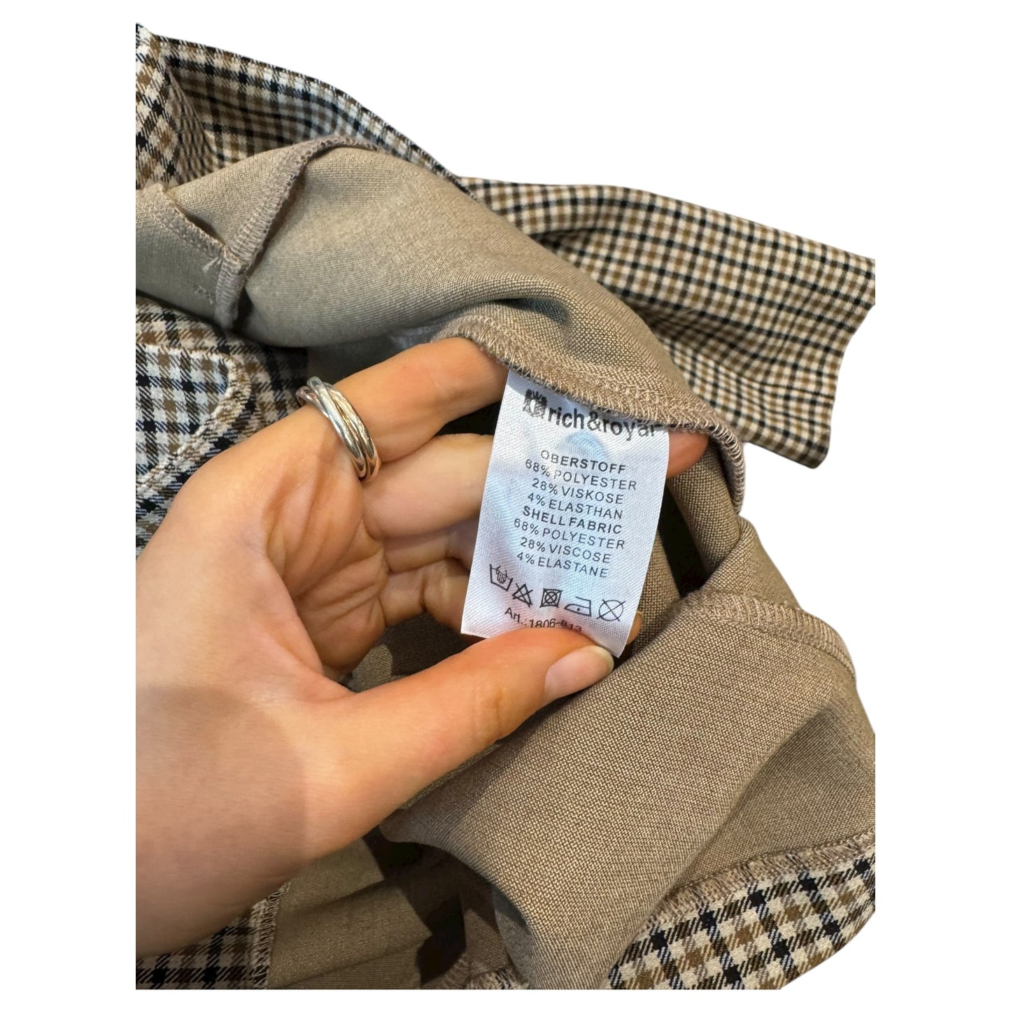 Rich and Royal Embellished Tartan Coat - 14