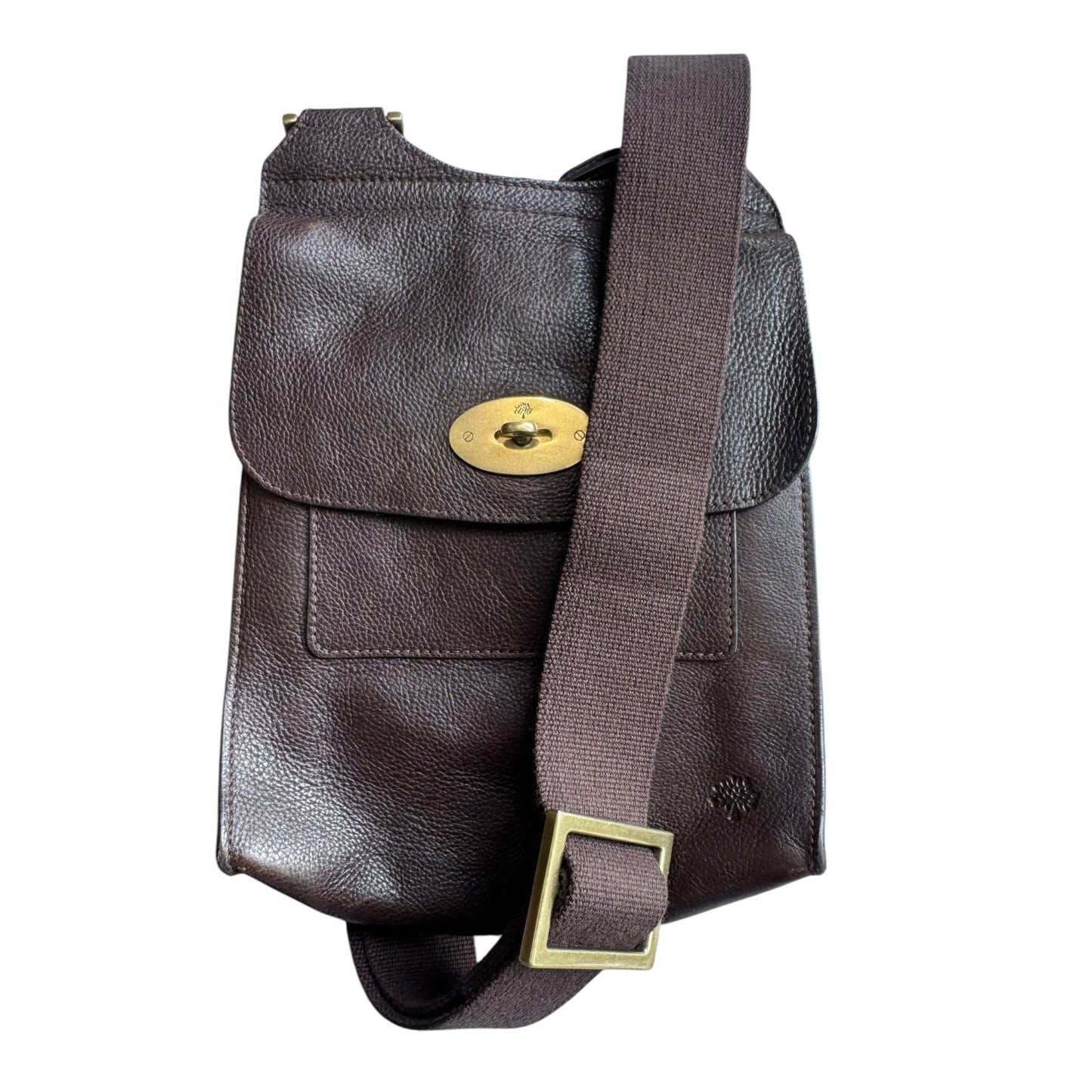 Mulberry Dark Brown Antony Cross Body Bag