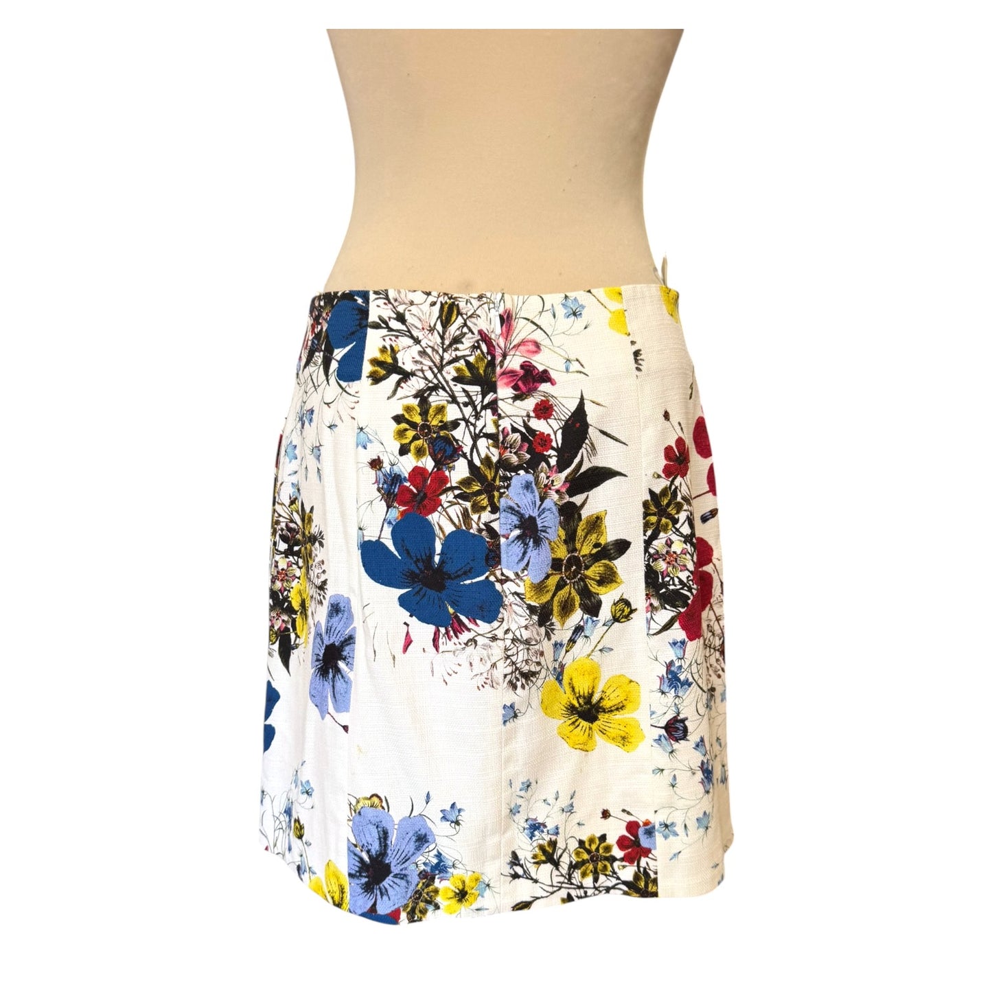 Erdem Adele Floral Canvas Mini Skirt - 12