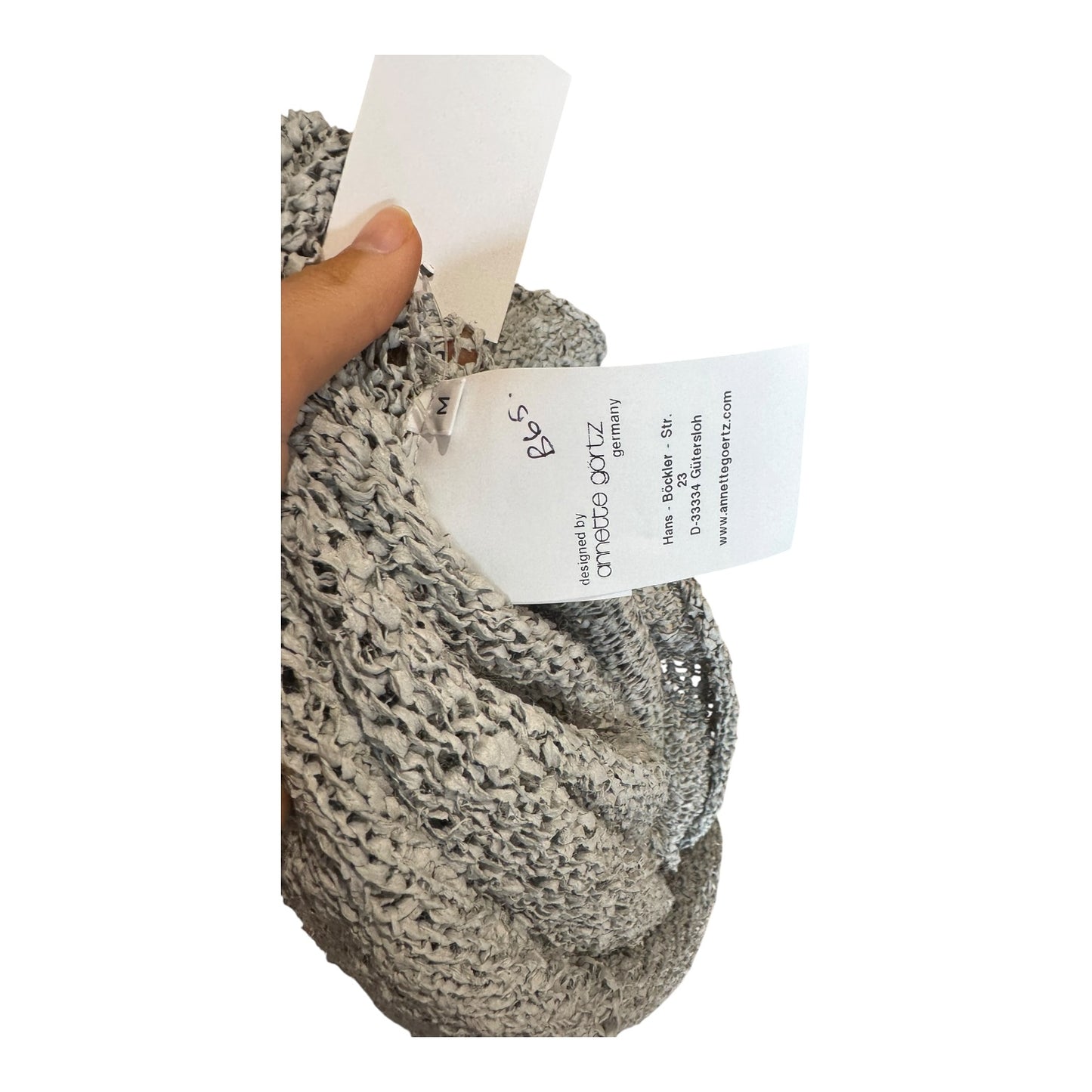 Annette Gortz Grey Loop Knit Sweater - 12