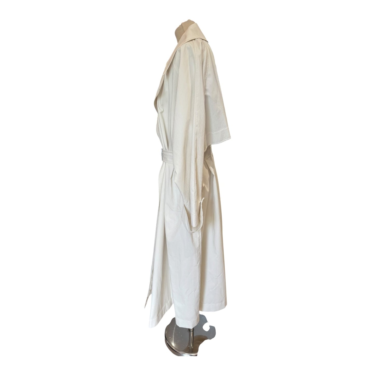 Calvin Klein Off White Oversized Trench Coat - 12 - NEW