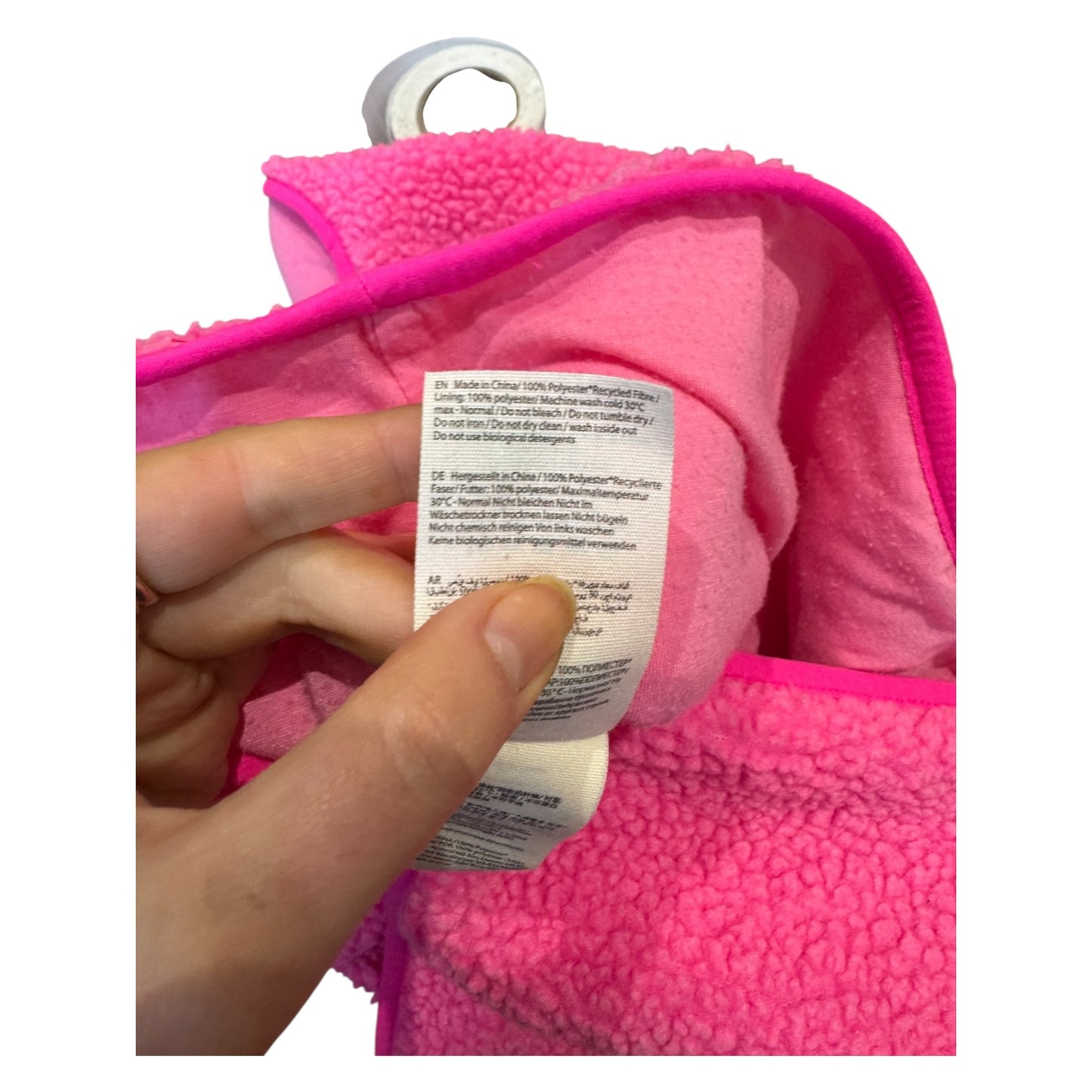 American Vintage Hoktown Fleece Gilet in Acid Pink - 10