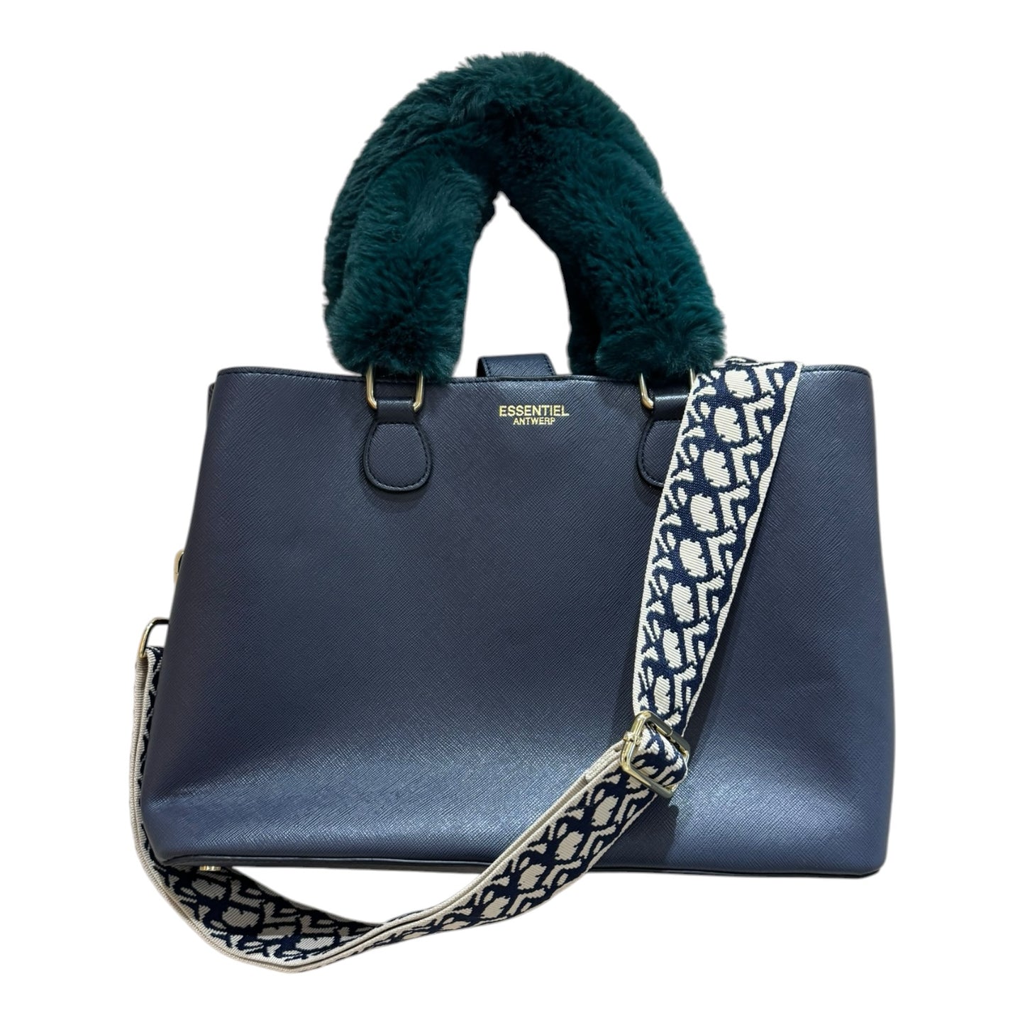 Essentiel Antwerp Blue Fluffy Handle Bag