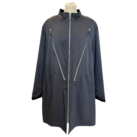 Pierre Cardin Black Zip Detail Coat - 16/18