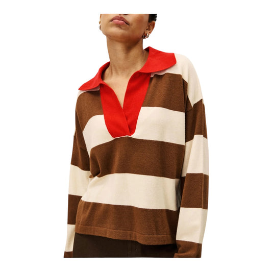 FRNCH Colchique Ice Brown Sweater - 12