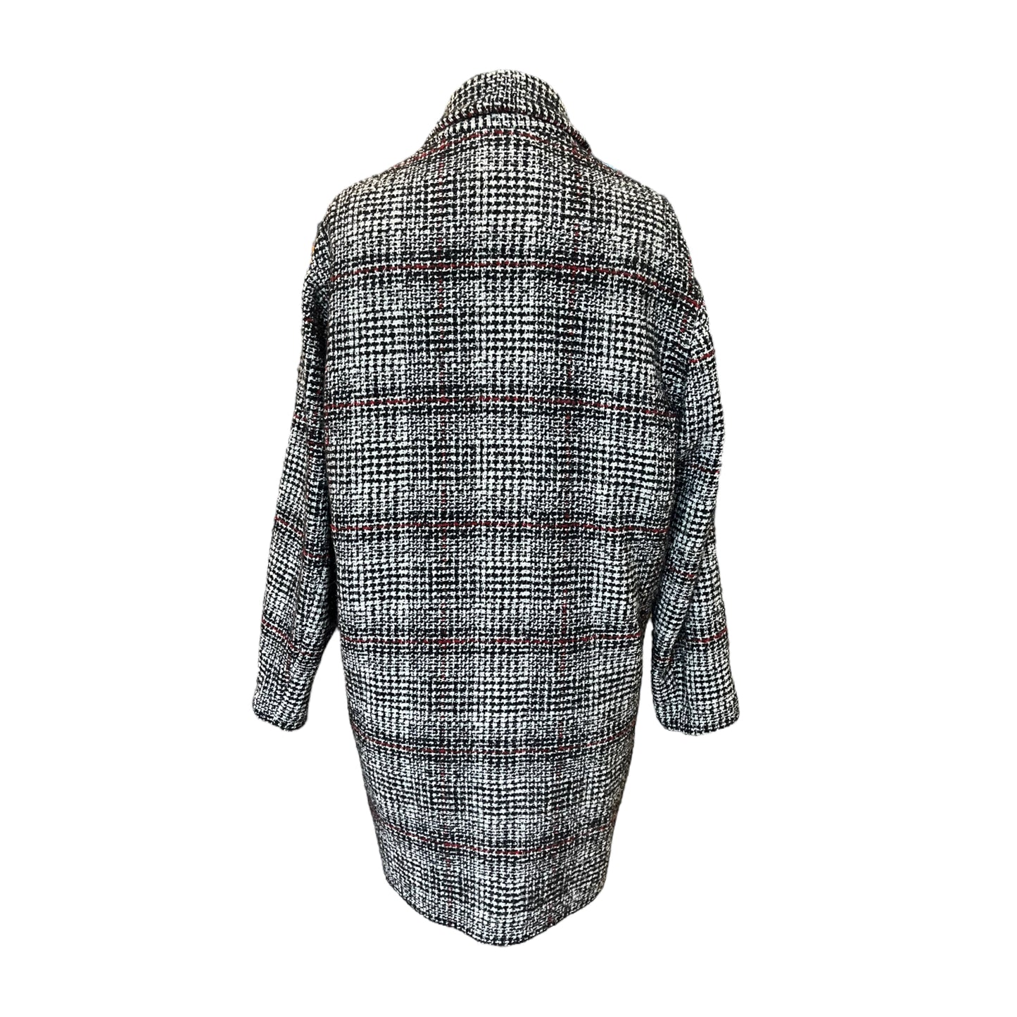 Isabel Marant Black, White and Red Check Coat