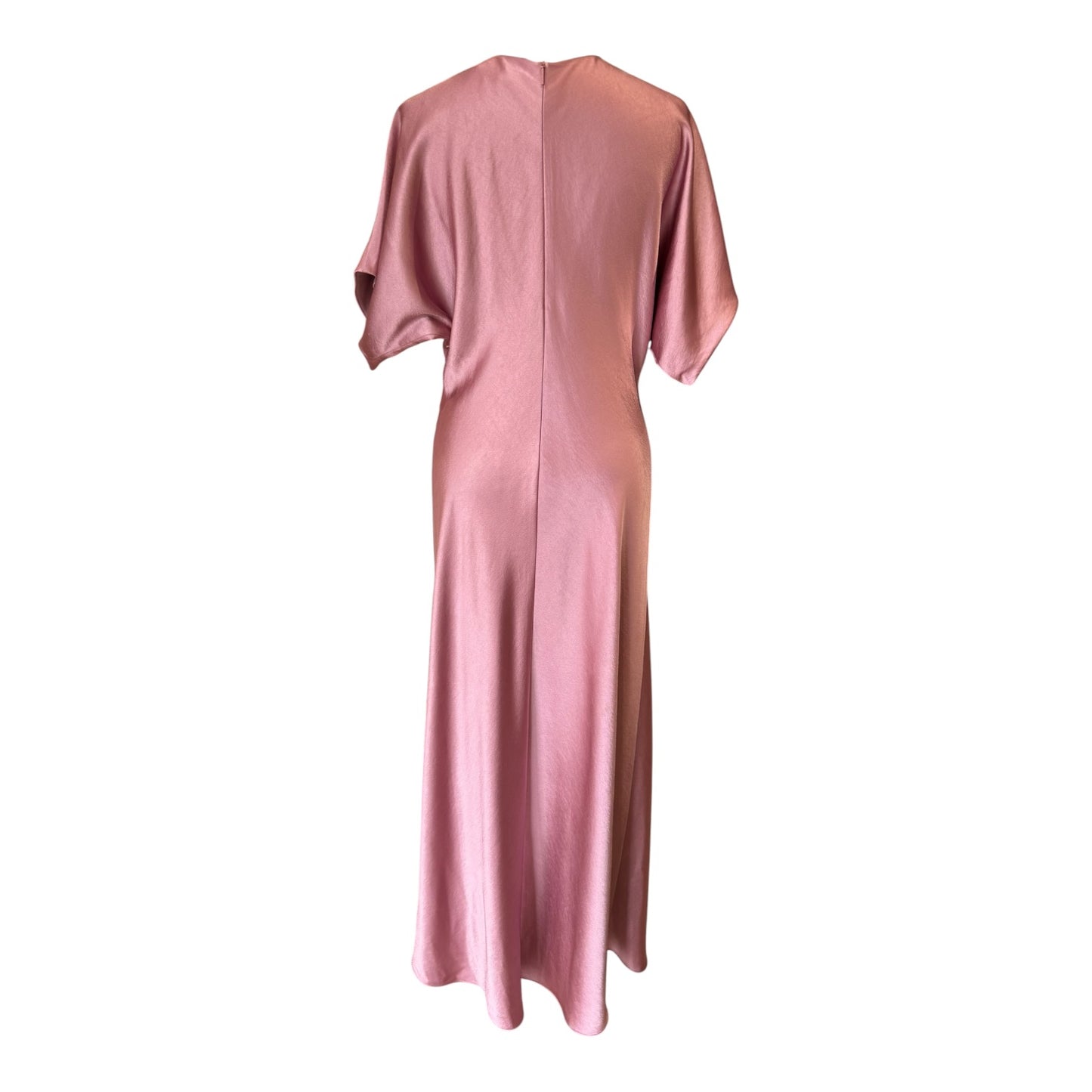 Ted Baker Fianaa Pink Satin Midi Dress - 10